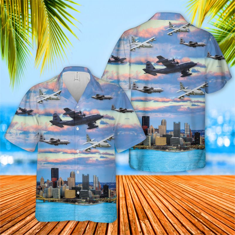 Pennsylvania Air National Guard EC-130Js Hawaiian Shirt