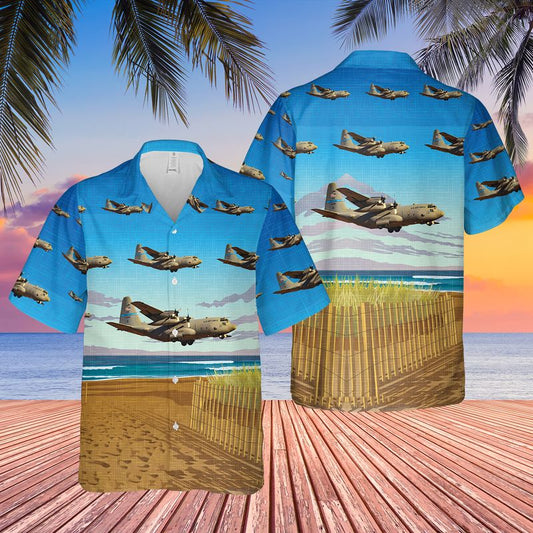 USAF Delaware Air National Guard 142d Airlift Squadron C-130H Hercules Hawaiian Shirt