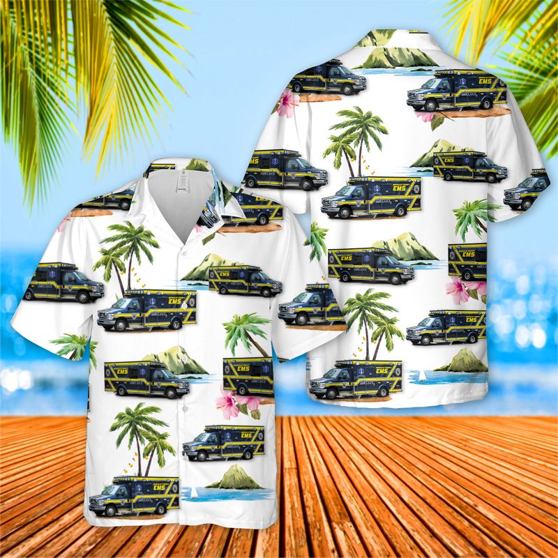 South Carolina Berkeley County EMS Hawaiian Shirt