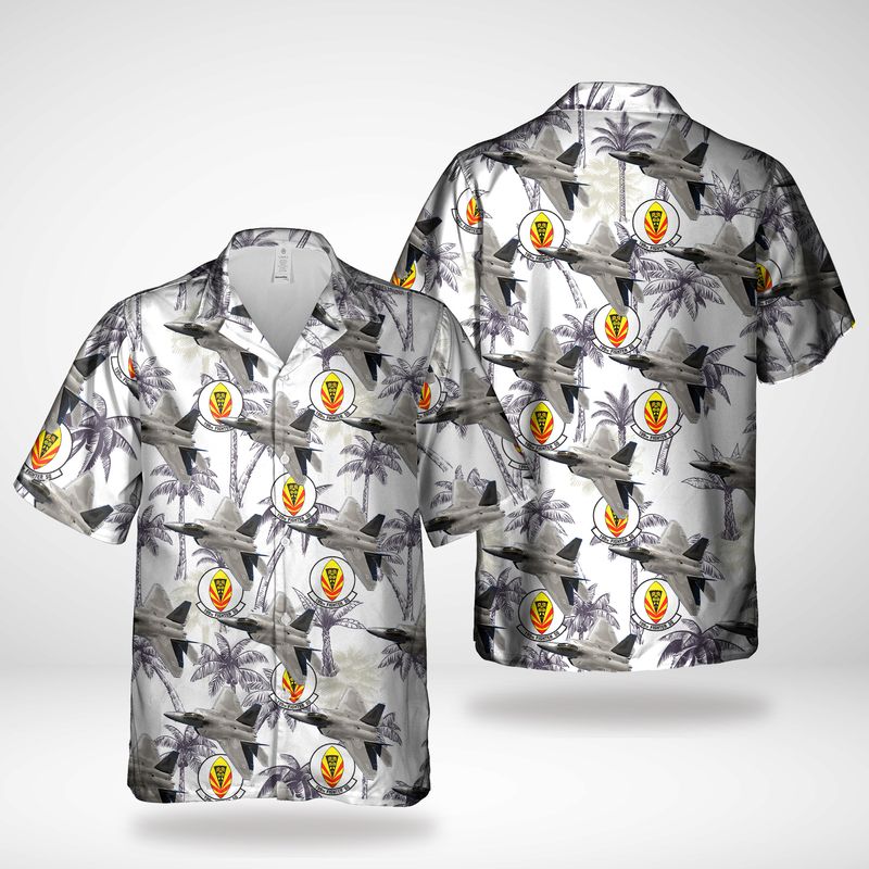 Hawaii Air National Guard, 199th Fighter Squadron, Lockheed Martin F-22 Raptor Hawaiian Shirt