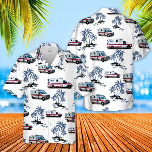 Gates County Rescue & EMS Hawaiian Shirt