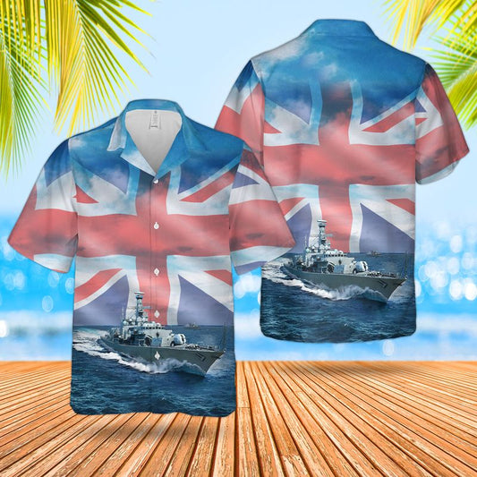 Royal Navy RN HMS Westminster (F237) Duke-class Type 23 frigate Hawaiian Shirt