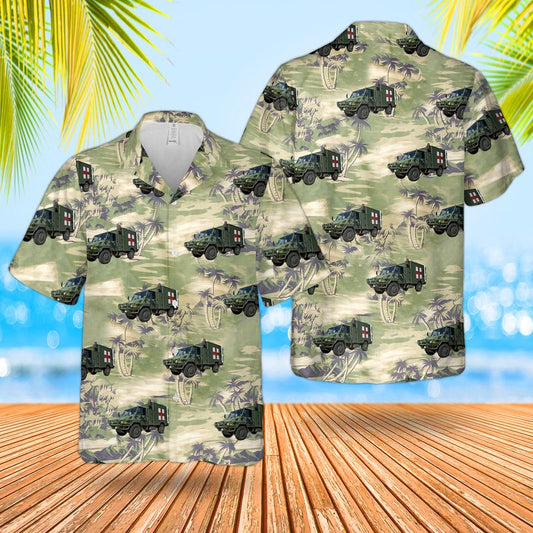 Canadian Army LSVW Ambulance Hawaiian Shirt