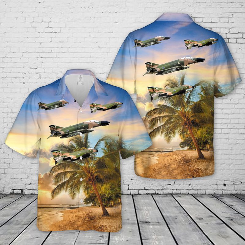 US Air Force (USAF) McDonnell Douglas F-4C Phantom II Hawaiian Shirt