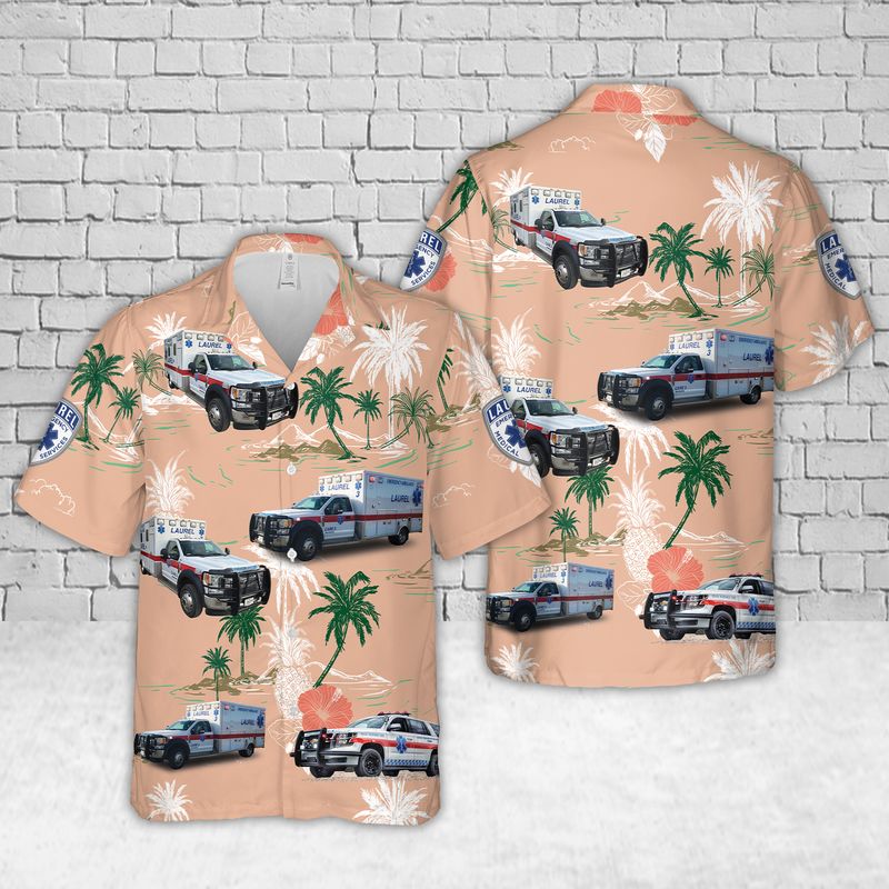 Laurel Emergency Medical Services Hawaiian Shirt