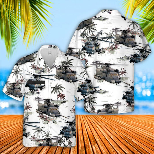 Custom Name US Air Force Sikorsky MH-53 Pave Low Hawaiian Shirt