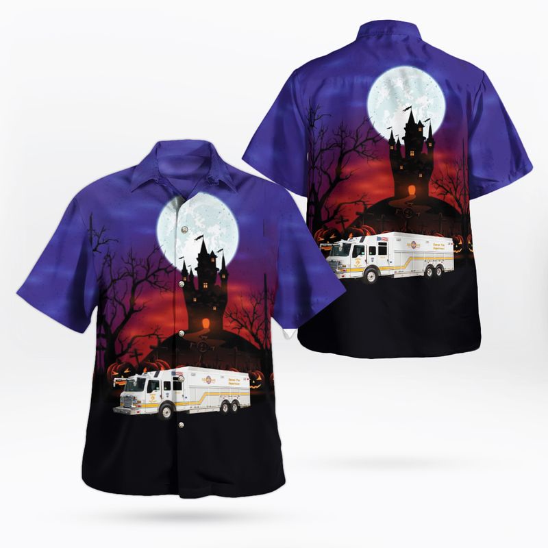 Halloween, Denver Fire Department, Denver, Colorado Hawaiian Shirt