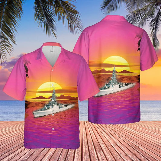 Royal Canadian Navy HMCS Restigouche (DDE 257) Hawaiian Shirt