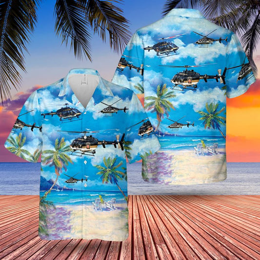 Pennsylvania State Police Helicopter Hawaiian Shirt