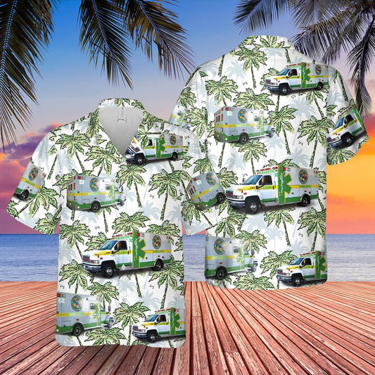 Florida Columbia County EMS Hawaiian Shirt