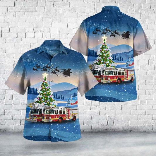 Georgetown, Massachusetts, Georgetown Fire Department Christmas Hawaiian Shirt