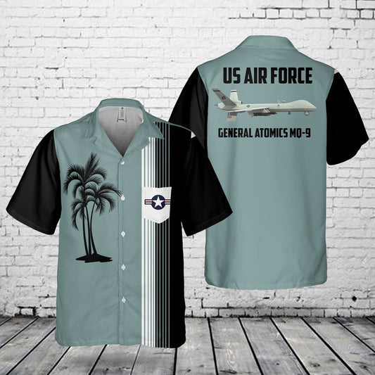 US Air Force General Atomics MQ-9 Reaper Pocket Hawaiian Shirt