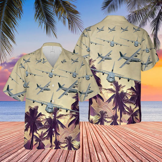 US Air Force Lockheed C-130 Hercules Hawaiian Shirt