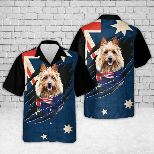 Australian Terrier Australia Day Hawaiian Shirt