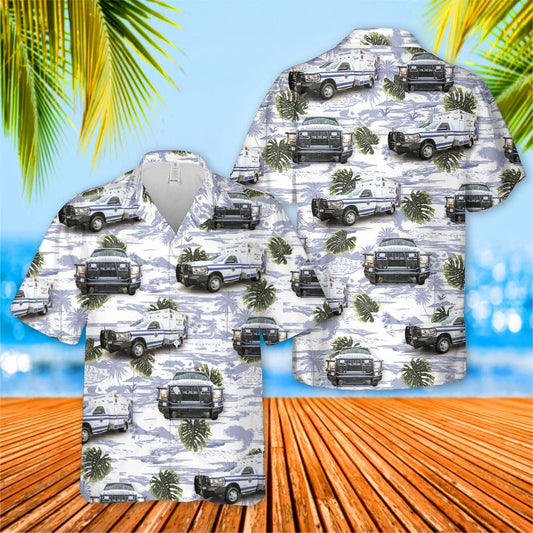 Florida Dixie County EMS Hawaiian Shirt