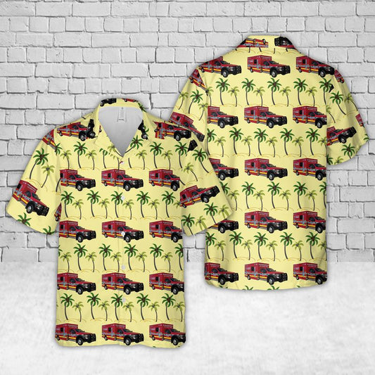 Lee County EMS Hawaiian Shirt