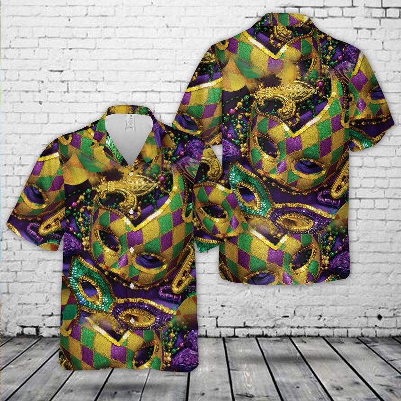 Mardi gras Hawaiian Shirt