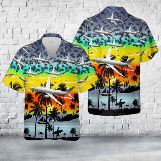 Royal Australian Air Force RAAF Boeing P-8A Poseidon (737-8FV) Hawaiian Shirt