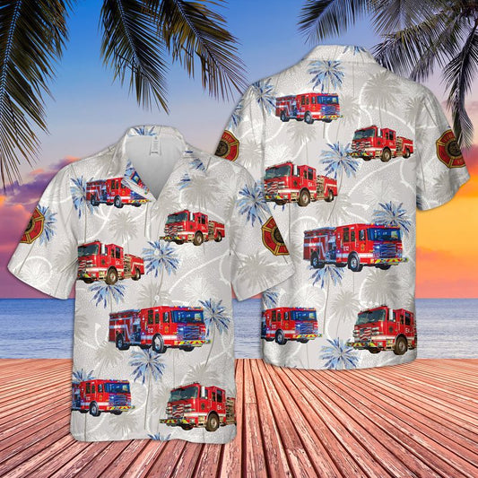 Springfield Illinois Fire Department Hawaiian Shirt