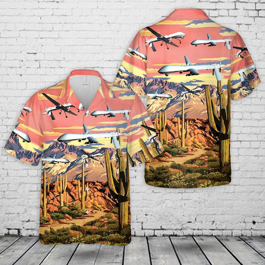 Arizona Air National Guard 214th Reconnaissance Group General Atomics MQ-1B Predator Hawaiian Shirt