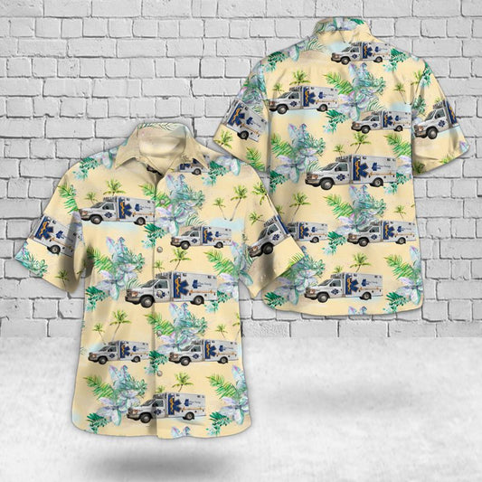 Poteau, Oklahoma, Le Flore County EMS Hawaiian Shirt