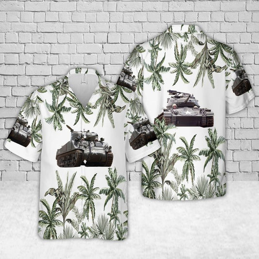 US Army M4A3 Sherman Hawaiian Shirt