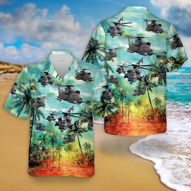 US Air Force Sikorsky MH-53 Pave Low Hawaiian Shirt