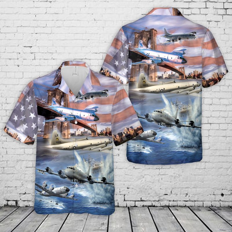 US Navy Lockheed P-3 Orion Hawaiian Shirt