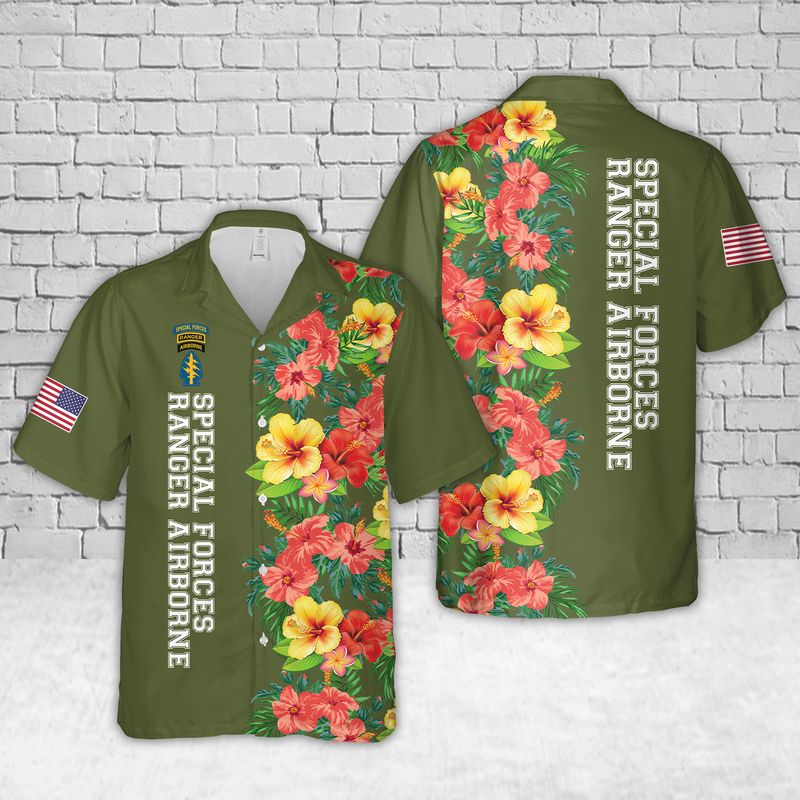 US Army - Special Forces Ranger Airborne Hawaiian Shirt