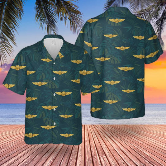 US Navy Naval Aircrew Wings Hawaiian Shirt
