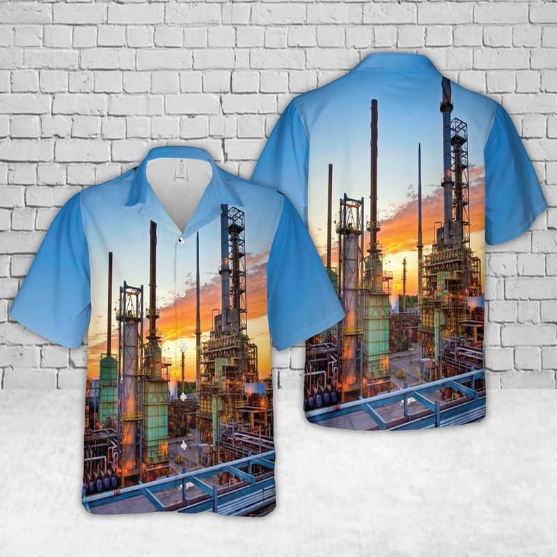 Canton, Ohio, Canton Refinery American Oil Refinery Marathon Petroleum Corporation Hawaiian Shirt