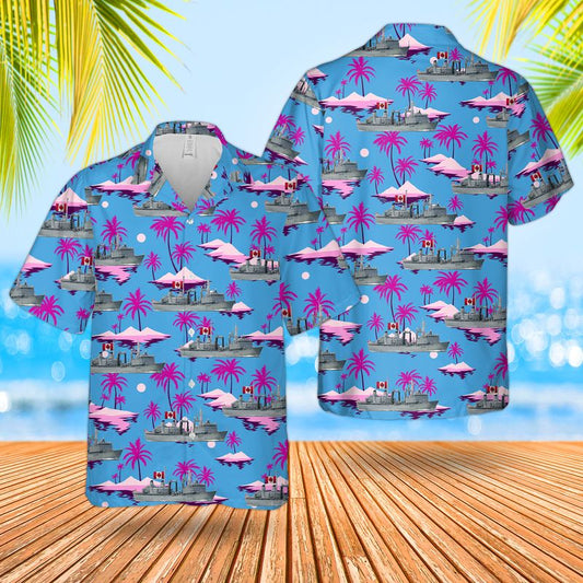 Royal Canadian Navy RCN HMCS Preserver (AOR 510) Protecteur-class replenishment oiler Hawaiian Shirt