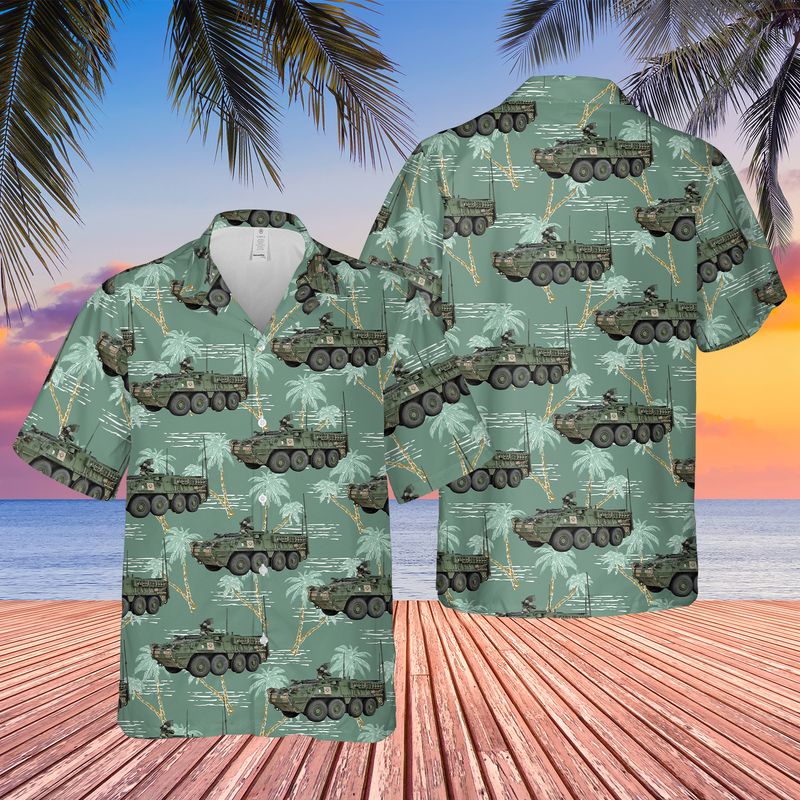 US Army M1126 Stryker Infantry Carrier Vehicle (ICV) Hawaiian Shirt