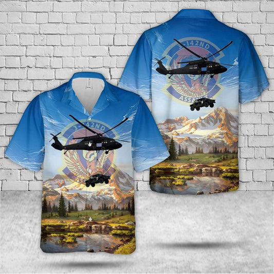 US Army 3-142nd Assault Helicopter Battalion Hawaiian Shirt