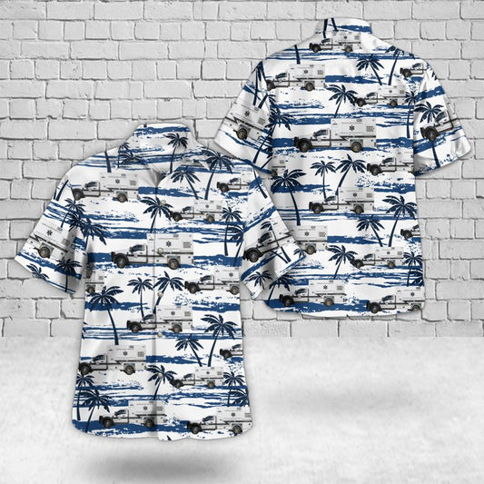 Texas, Gonzales County ESD 1 EMS Hawaiian Shirt