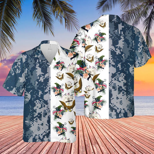 US Navy Ship Hawaiian Shirt