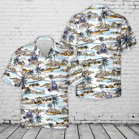 USA Helicopter-Ski Hawaiian Shirt