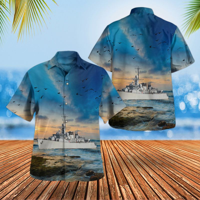 Belgian Navy Wielingen-class frigate Hawaiian Shirt