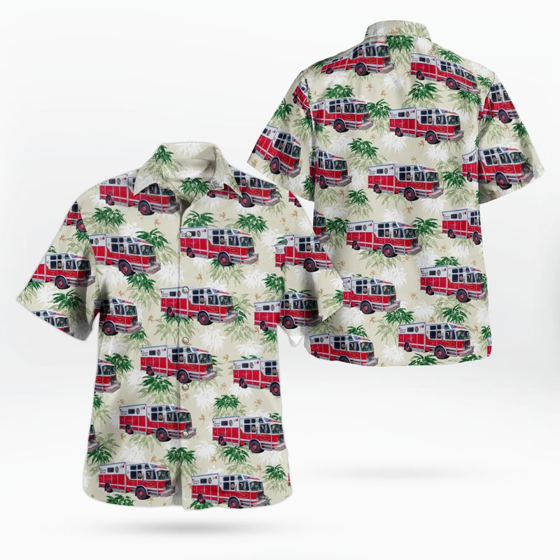 Charlotte, North Carolina, Charlotte Fire Department HazMat 1 Hawaiian Shirt