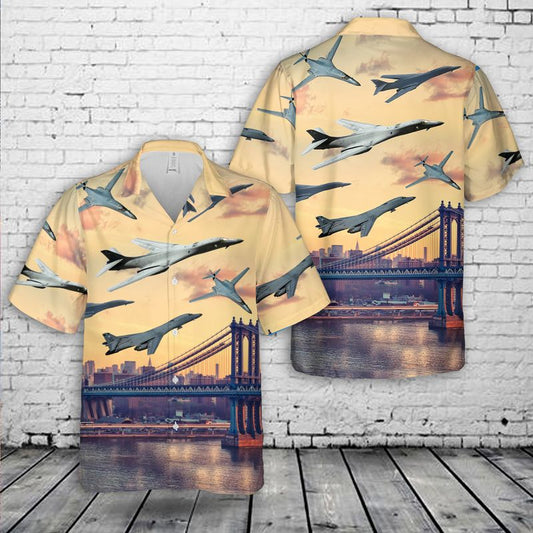 US Air Force Rockwell B-1 Lancer Hawaiian Shirt