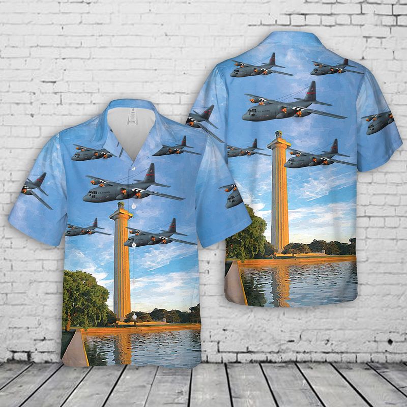 USAF Ohio Air National Guard 164th Airlift Squadron C-130H Hercules, 179th Airlift Wing Hawaiian Shirt