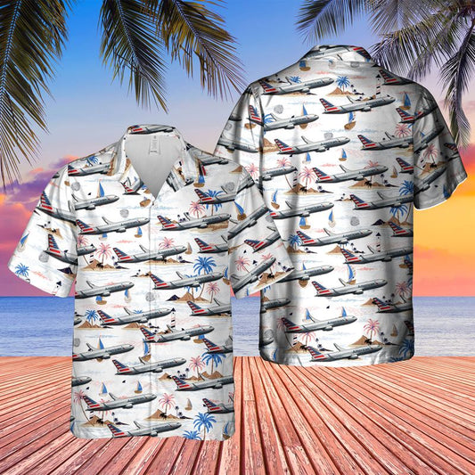 US Airlines Boeing 767-323ER Hawaiian Shirt