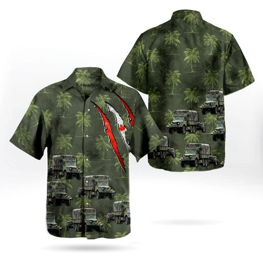 Canadian Army Bombardier MLVW M35 Truck Hawaiian Shirt