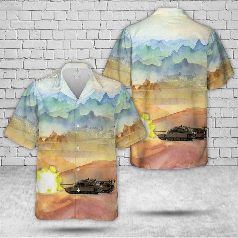 US Army M1A1 Abrams Tank Fires Hawaiian Shirt