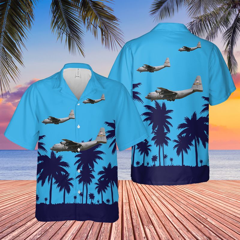 US Air Force Minnesota Air National Guard 109th Airlift Squadron C-130H Hercules "Gopher 07" Hawaiian Shirt