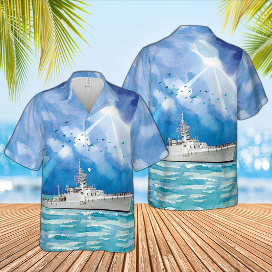 Royal Canadian Navy HMCS Qu'Appelle (DDE 264) Hawaiian Shirt