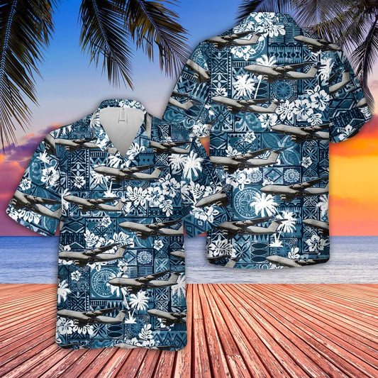 US Air Force Lockheed C-5M Super Galaxy Hawaiian Shirt