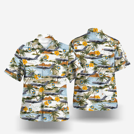 Mississippi Air National Guard 172nd Airlift Wing Boeing C-17 Globemaster III Hawaiian Shirt