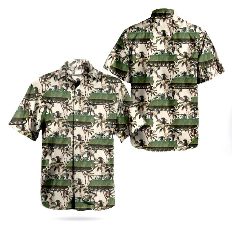 Canadian Army Tracked Light Armoured Vehicle TLAV Hawaiian Shirt