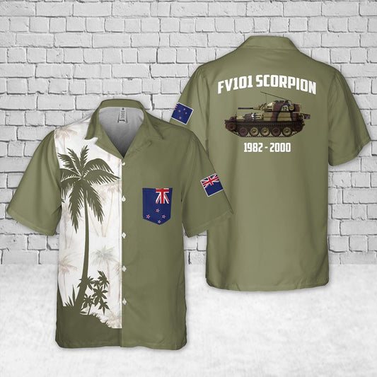 New Zealand Army FV101 Scorpion Pocket Hawaiian Shirt